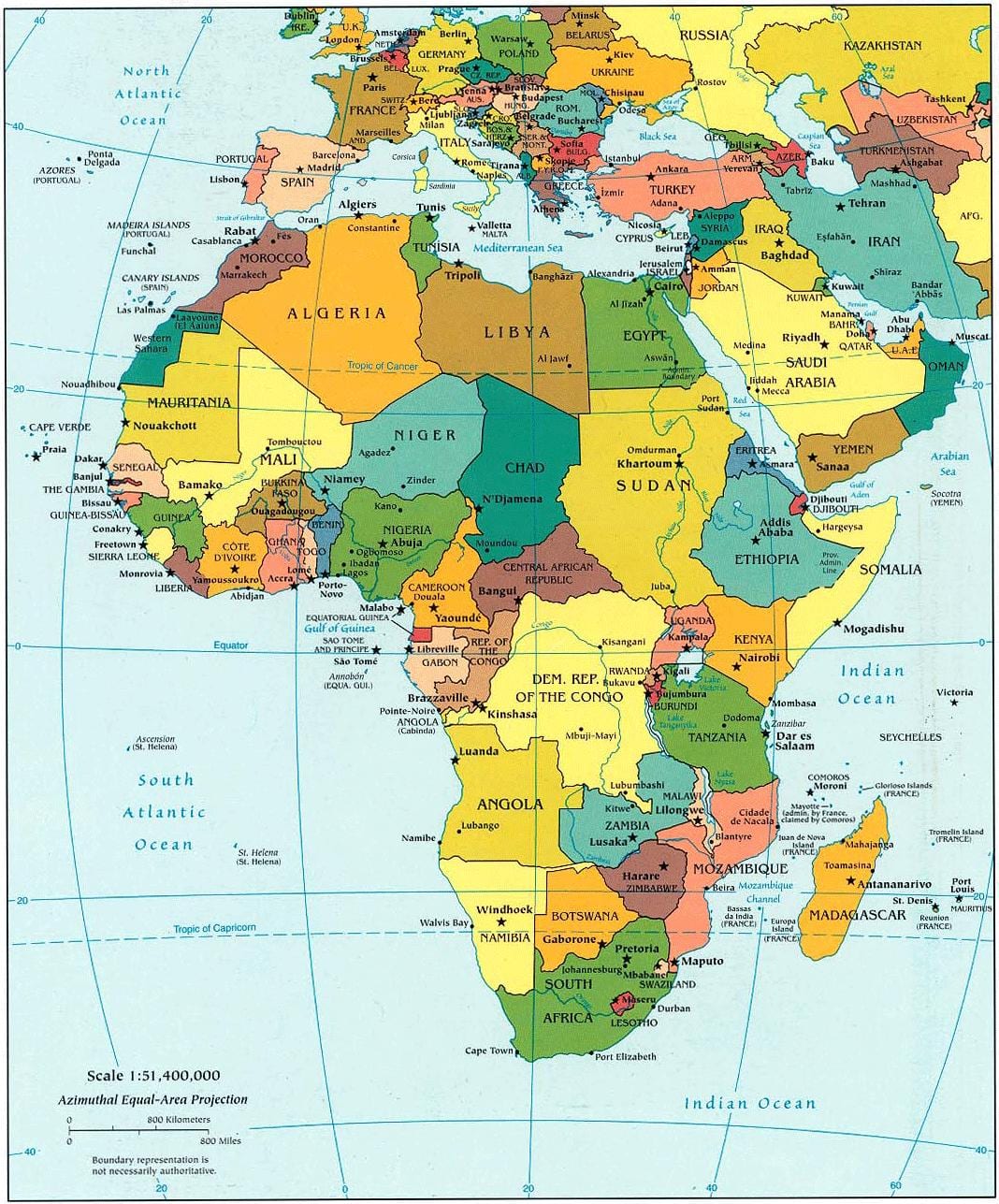 Mapa kataru afrike 