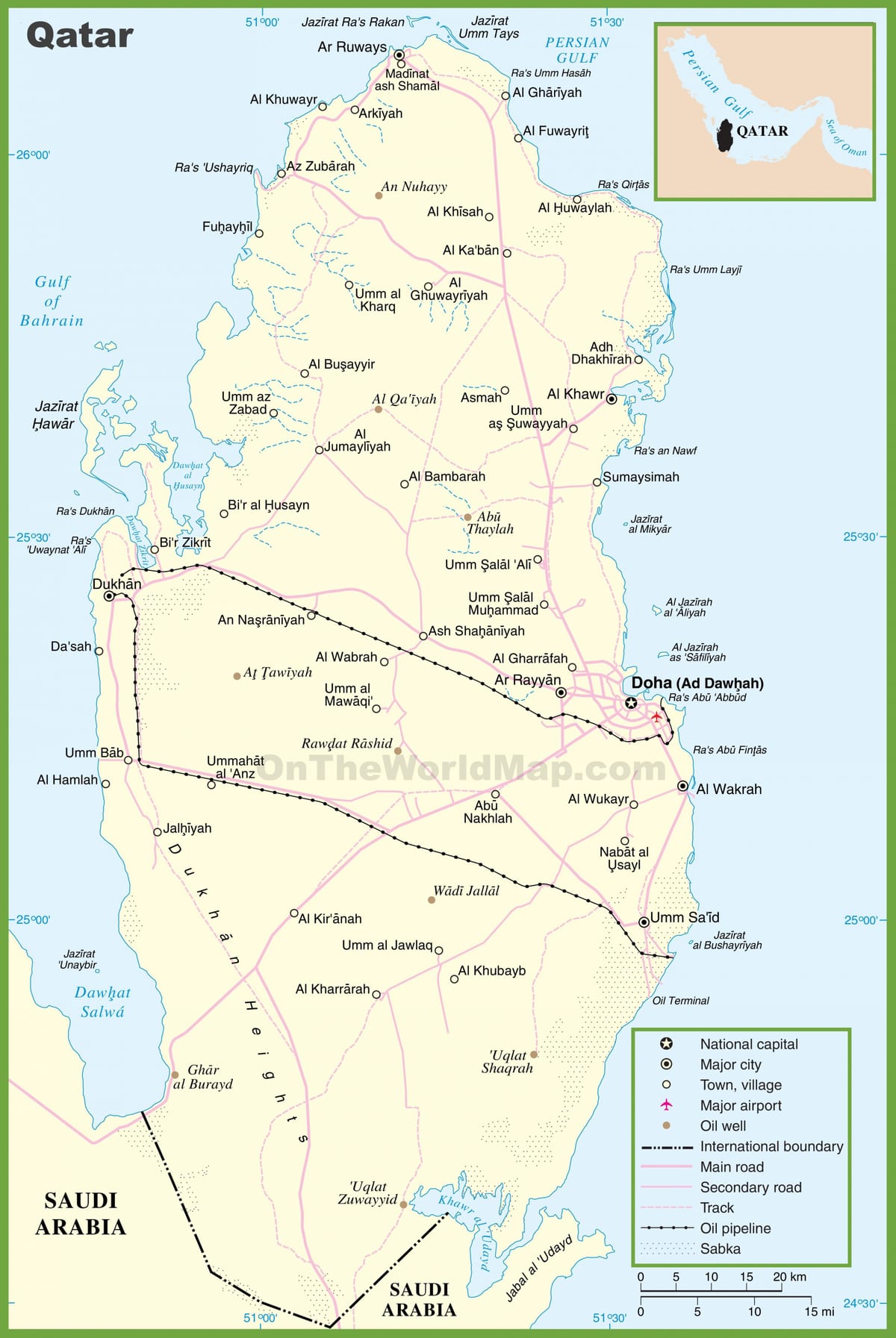 Mapa kataru detaljne