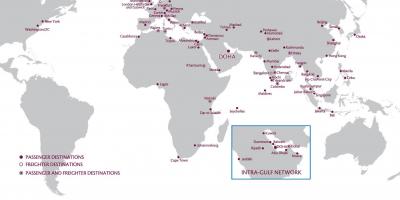Kataru airways mreže mapu